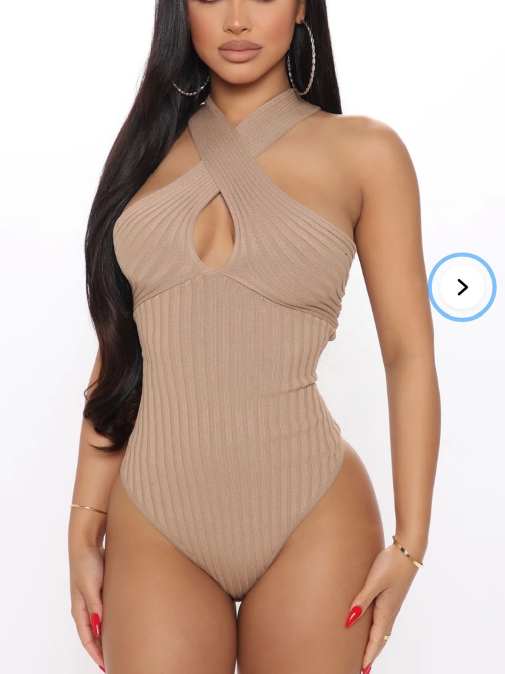 Cross it off Sweater Bodysuit ORANGE